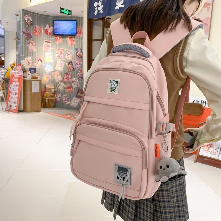 2023 New Korean Style Middle School Student Leisure Schoolbag Travel Large Capacity Girl's Backpack Korean Style Junior High School Backpack
