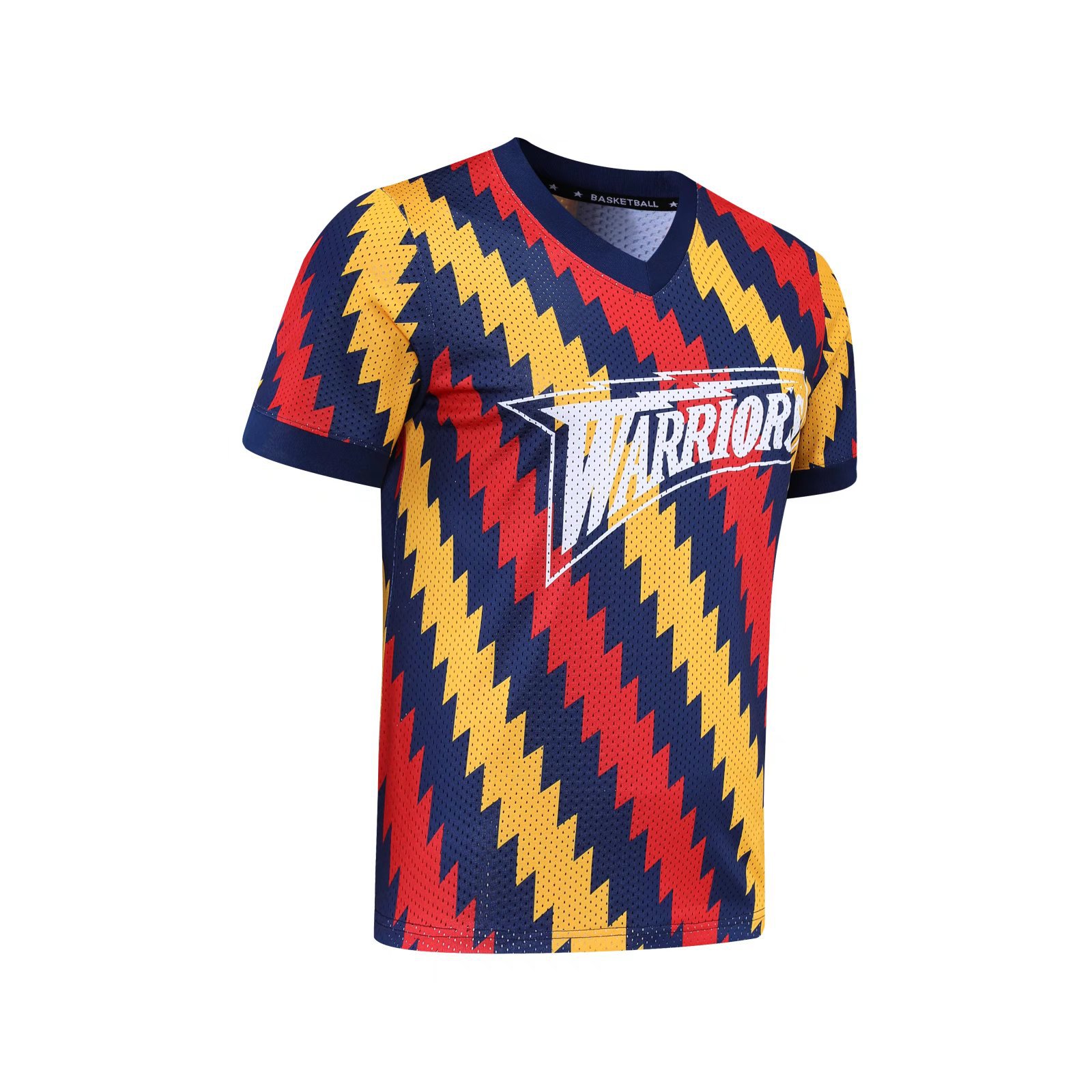 外贸美式大网眼v领复古球衣篮球服运动t恤跨境亚马逊mlb nfl短袖