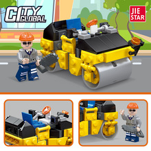 杰星51014-54104 城市建筑警车男孩儿童拼组装小积木玩具批发推荐