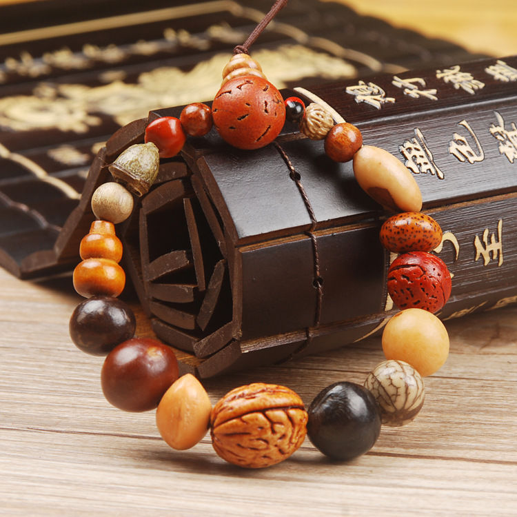 天然十八子菩提子佛珠手串金刚星月银线凤眼菩提文玩手链男女士款