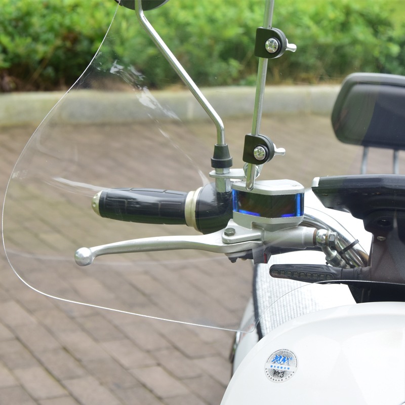 电动车挡风玻璃踏板摩托车电瓶车挡风有机玻璃挡风板挡风罩透明板