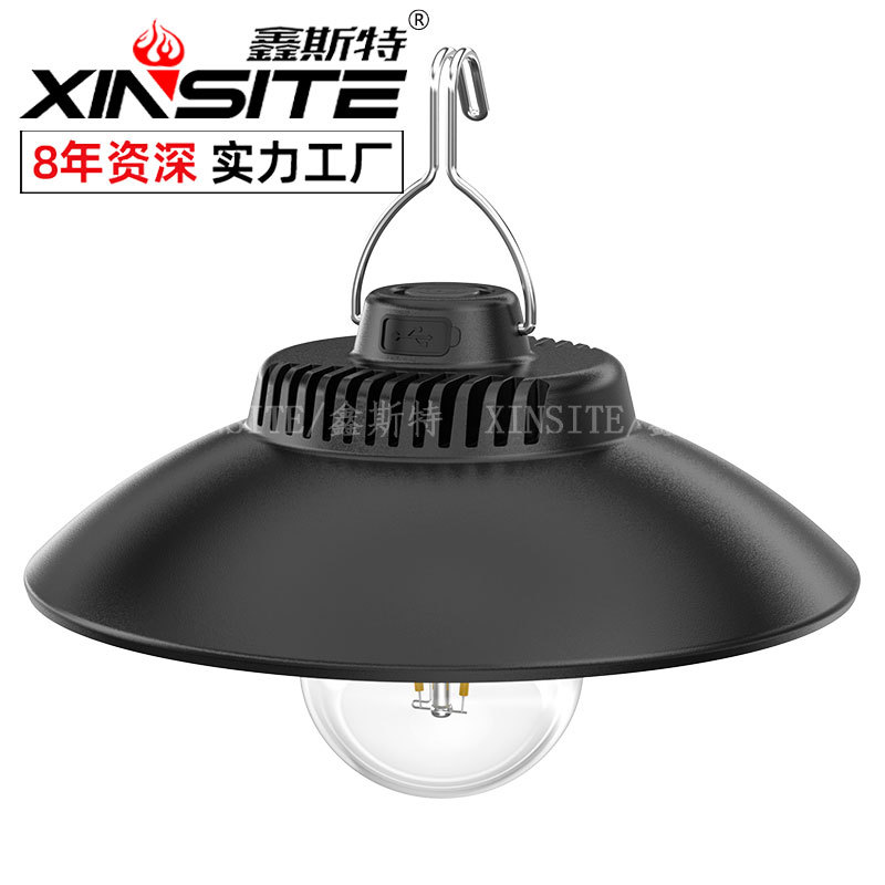 新款跨境露营灯多功能防水高亮大泛光户外便携悬挂野营应急照明灯