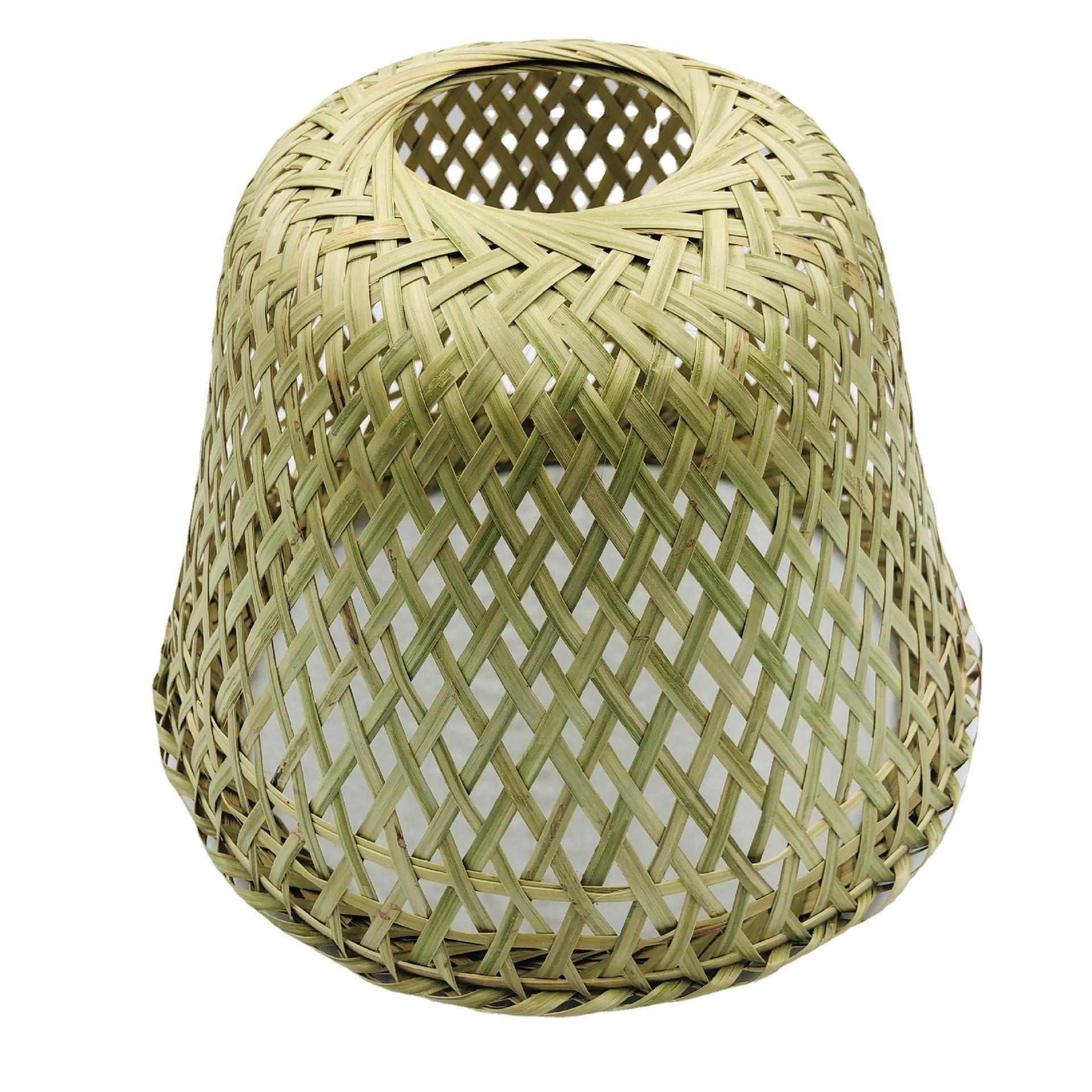 厂家手工跨境竹编竹皮竹制品工艺品 吊灯 灯罩竹灯笼酒店宾馆民宿