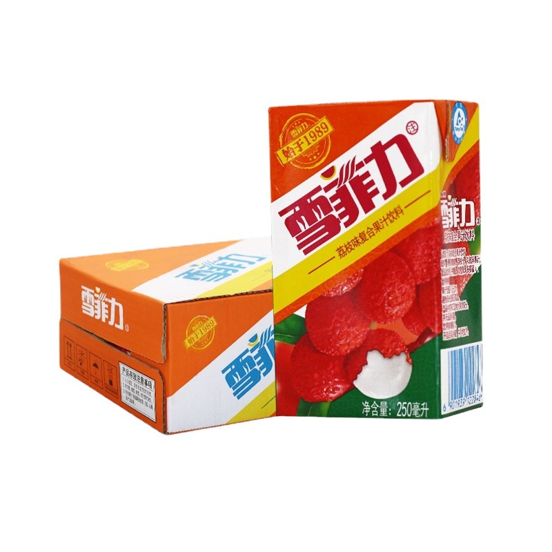 可口可乐雪菲力荔枝味复合果汁饮料250ml*24盒整箱饮品便携小瓶