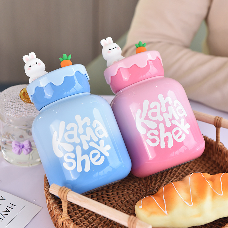 304 Stainless Steel Food Grade Insulation Cup inside and outside Cartoon Cute Children's Cups Portable Good-looking Cup