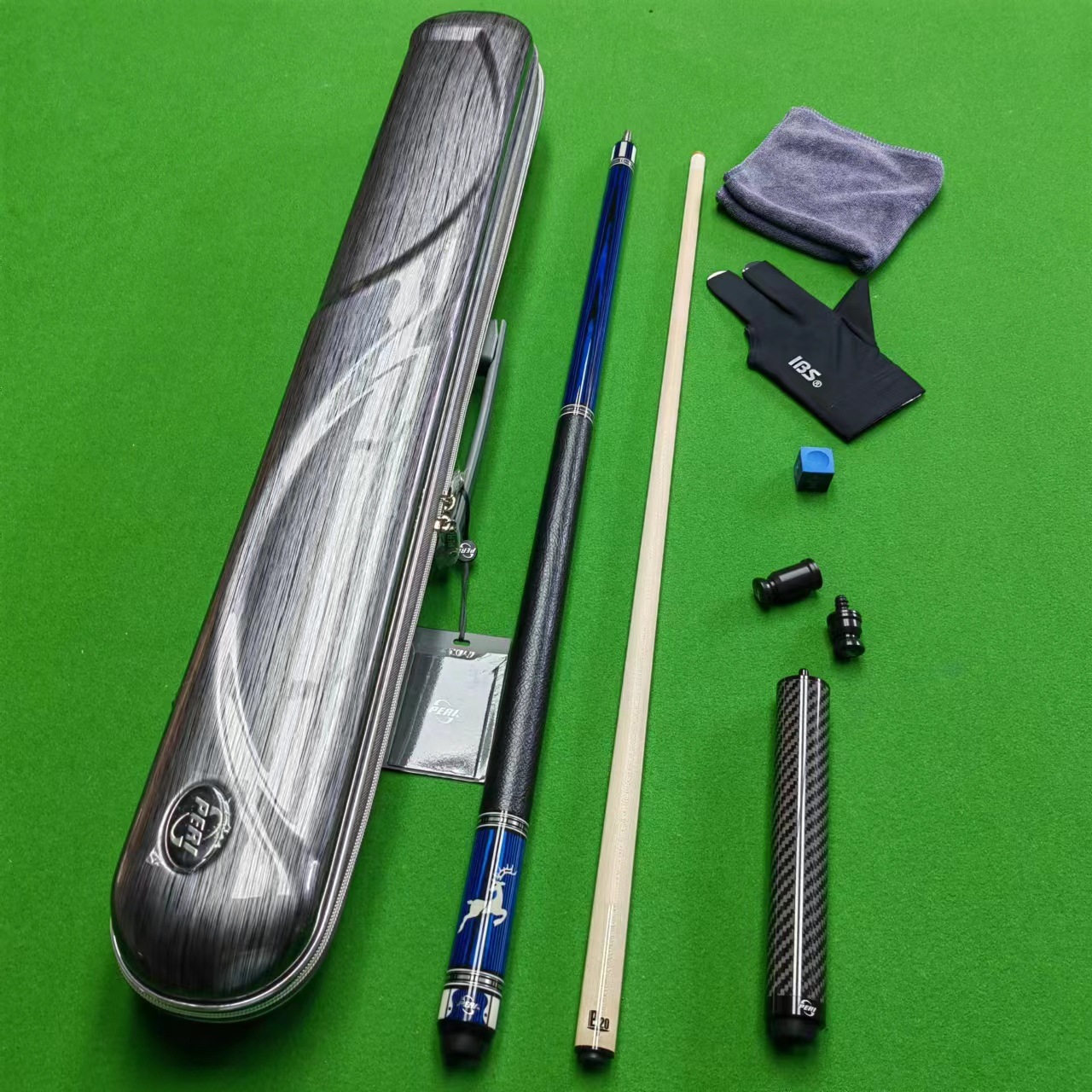 皮尔力静远vk系列九球杆花式大头桌球杆中式黑八二分之一台球杆