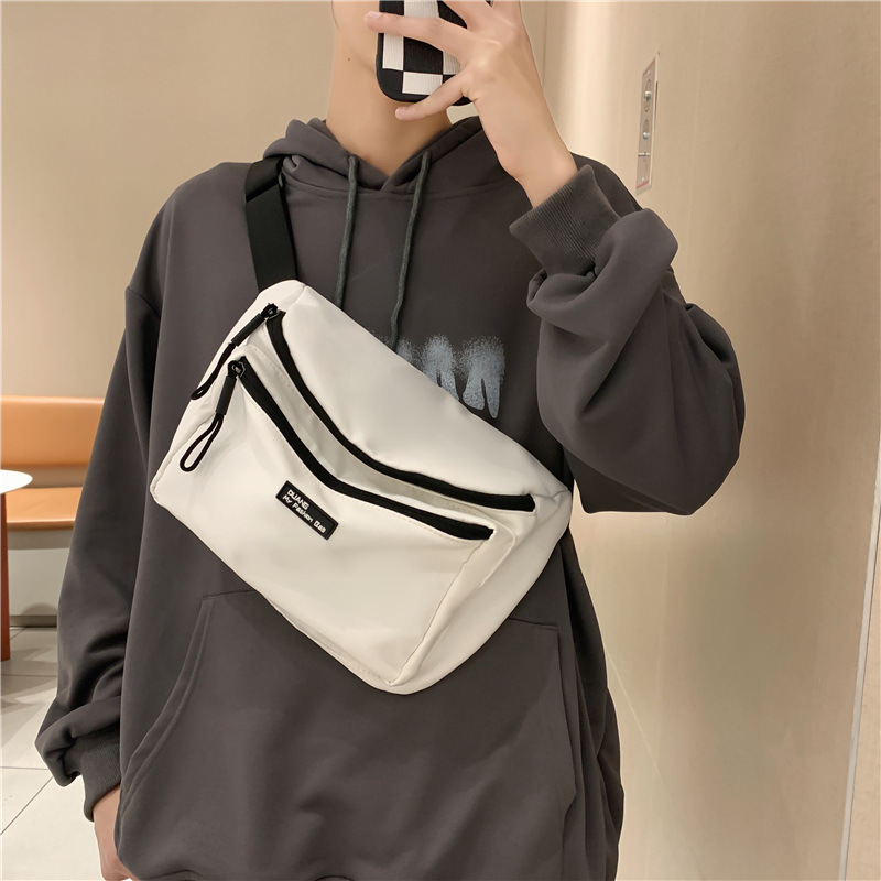 New Shoulder Bag Male Trendy Brand Crossbody Bag Student Backpack Sports Shoulder Bag Ins Trendy Small Bag Chest Bag Waist Bag