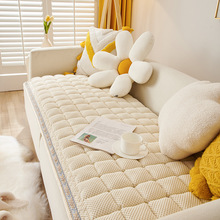 韩式外贸纯色沙发垫手工馒头垫四季通用真皮套罩坐垫加厚实木客厅