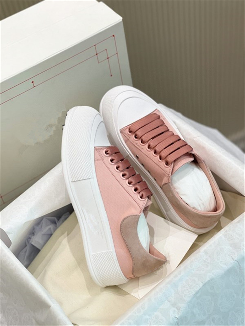 爆款2021新款麦昆帆布鞋女防水厚底休闲增高松糕底百搭运动鞋女