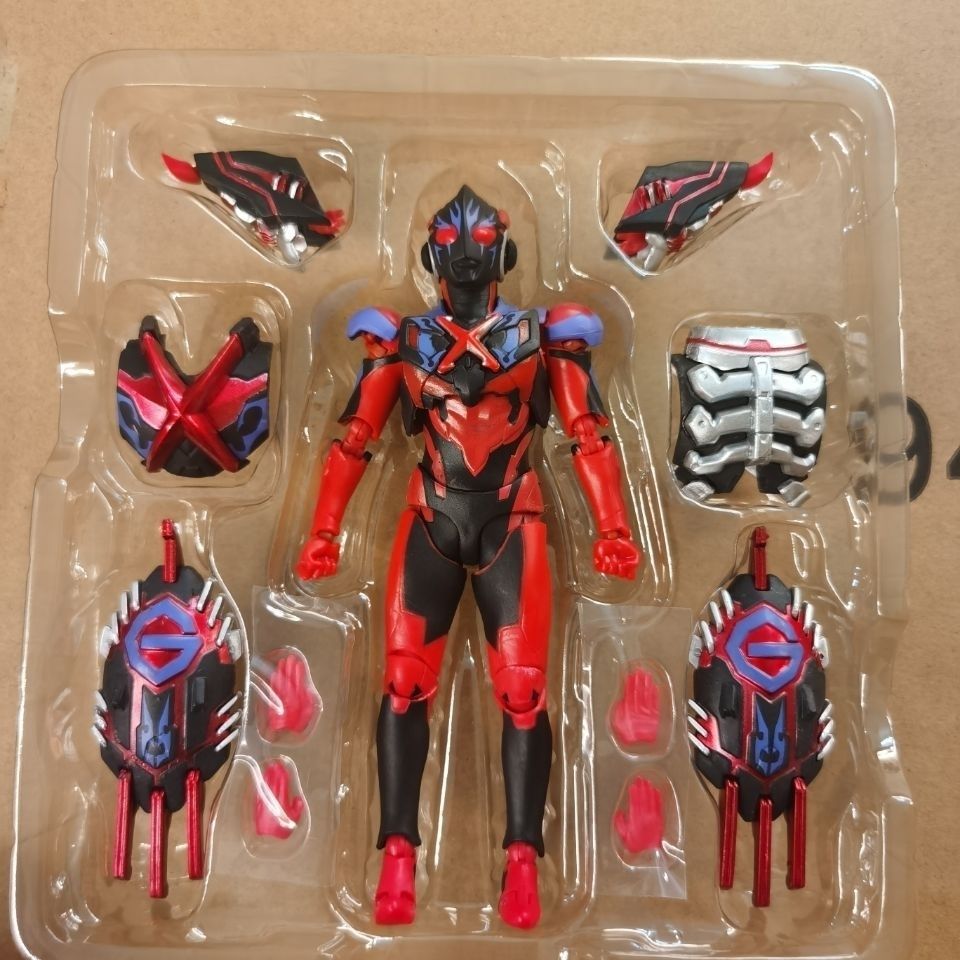 新款凹凸曼 哥莫拉装 甲版暗黑艾克斯 可动人偶 手办玩具批发