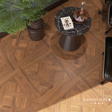 凡尔赛复古拼花木纹瓷砖600x600 法式客厅地砖卧室仿实木地板砖