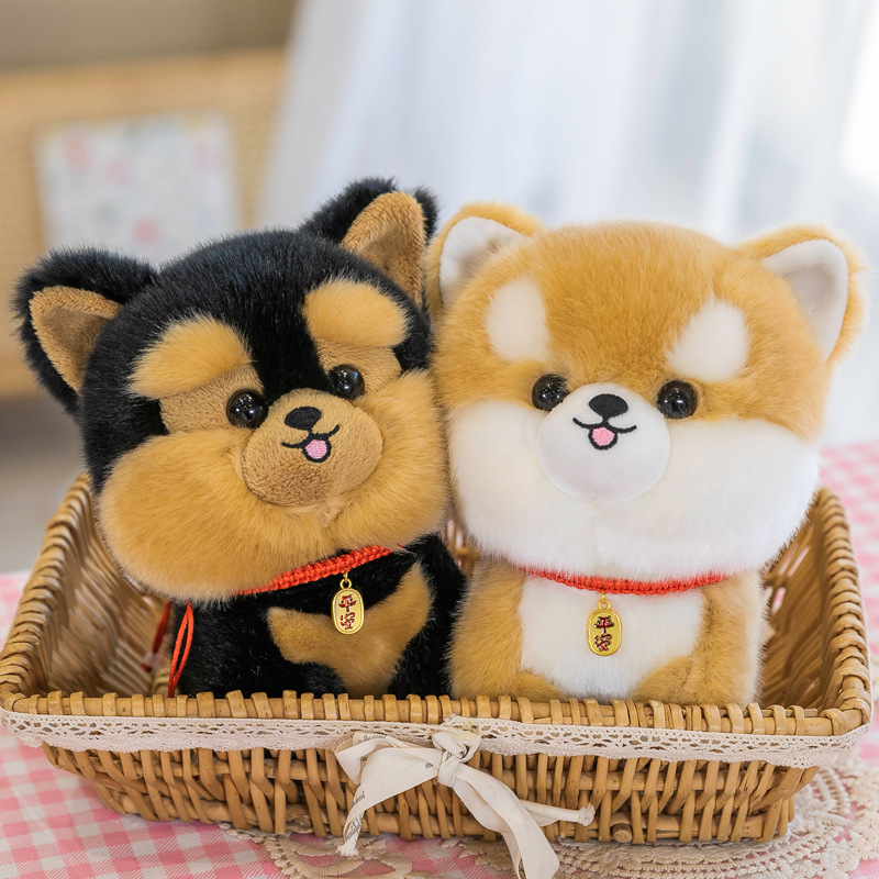 Boutique Small Shiba Inu Husky Dog Doll Plush Toys Wholesale Children Baby Placate Doll Prize Claw Doll
