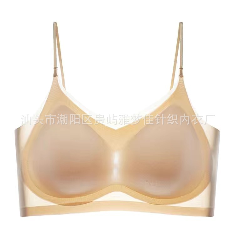 Summer Ultra-Thin One-Piece Beauty Back Tube Top Underwear for Women Small Breast Push up Push up Big Chest and Small Breast Holding Bra