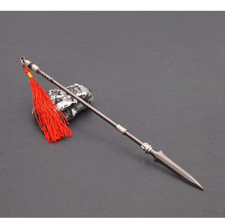 三国演义周边武器常山赵子龙赵云龙胆枪合金武器工艺品模摆件22cm