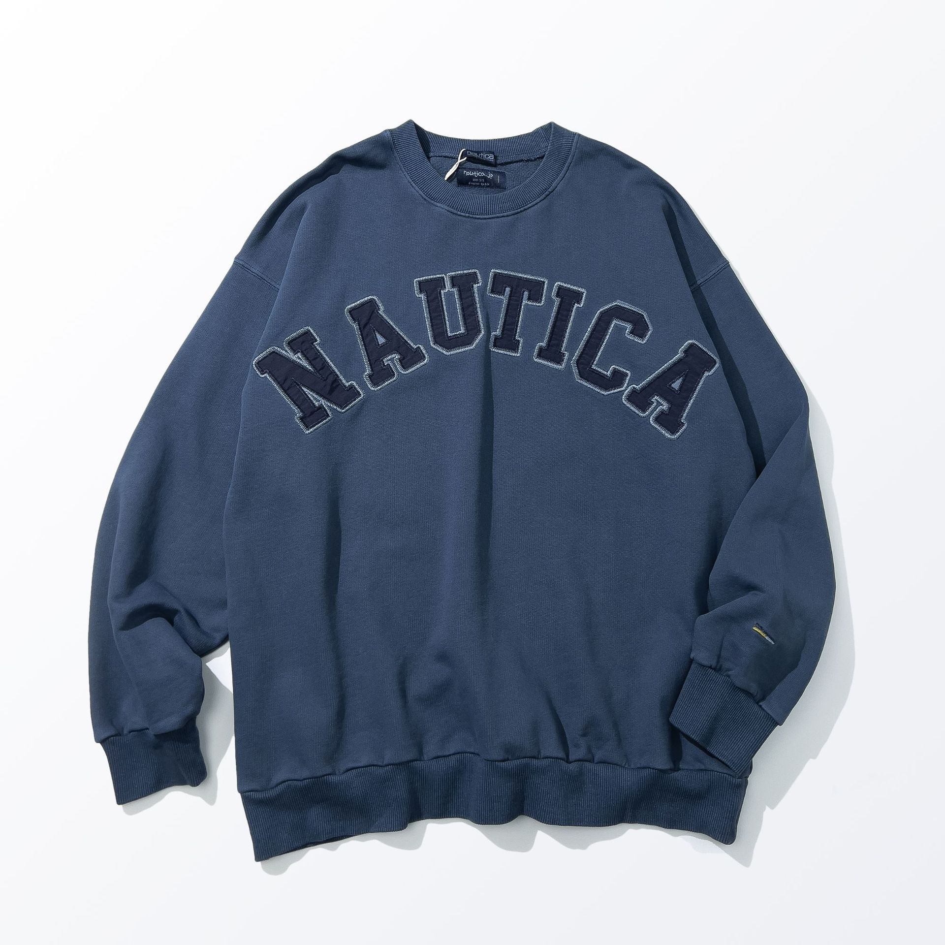 nt长谷大字母刺绣450g贴布原来毛圈卫衣日系潮流男女情侣装宽松款