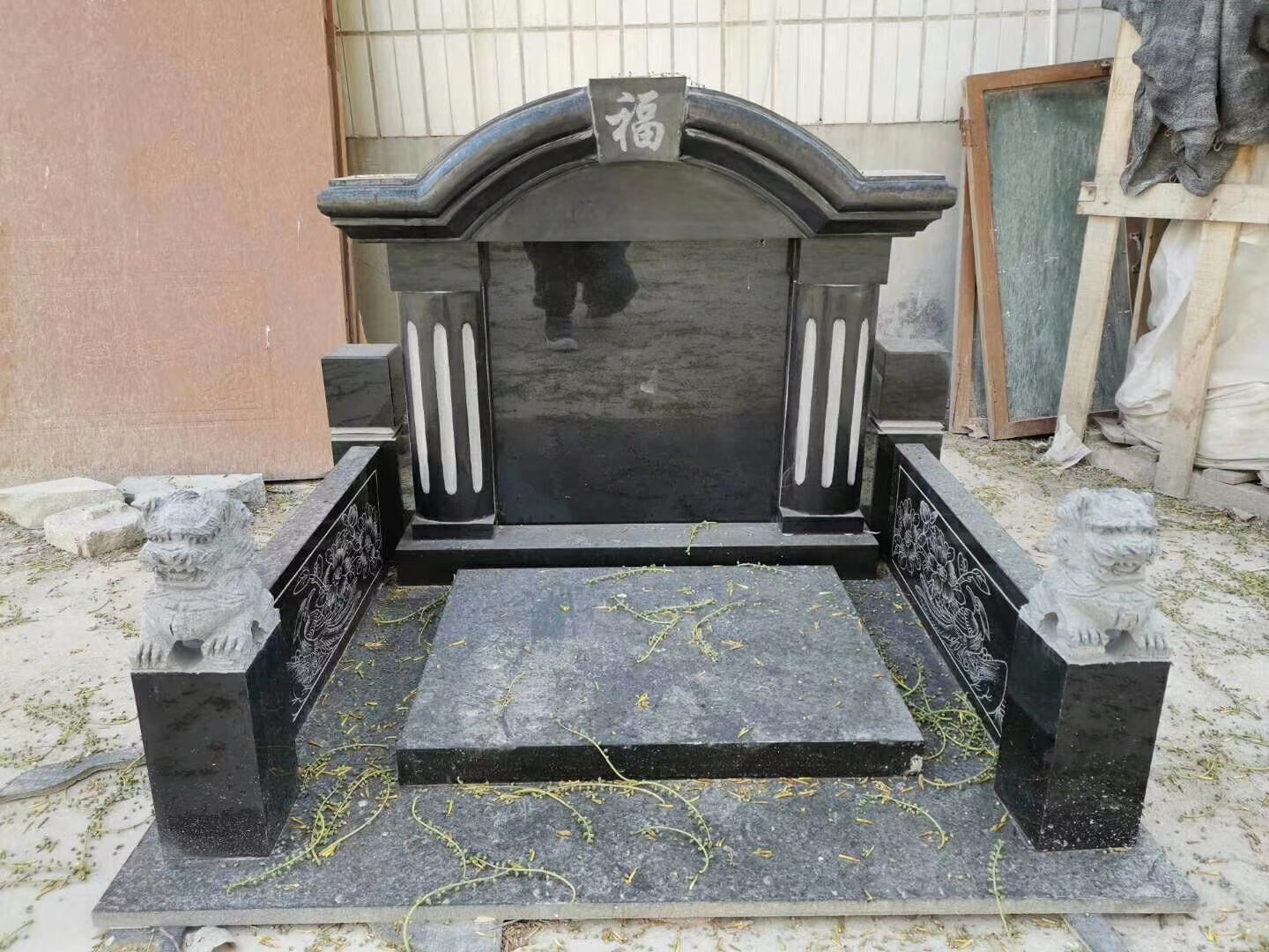 石雕花岗岩陵园墓地石雕墓碑艺术墓碑家族墓碑石头墓碑公墓套碑