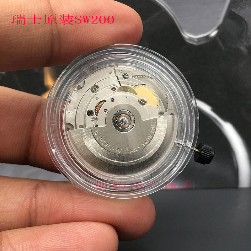 手表机芯配件瑞士原装sw200-1单字历金属带用eta2824-2机芯