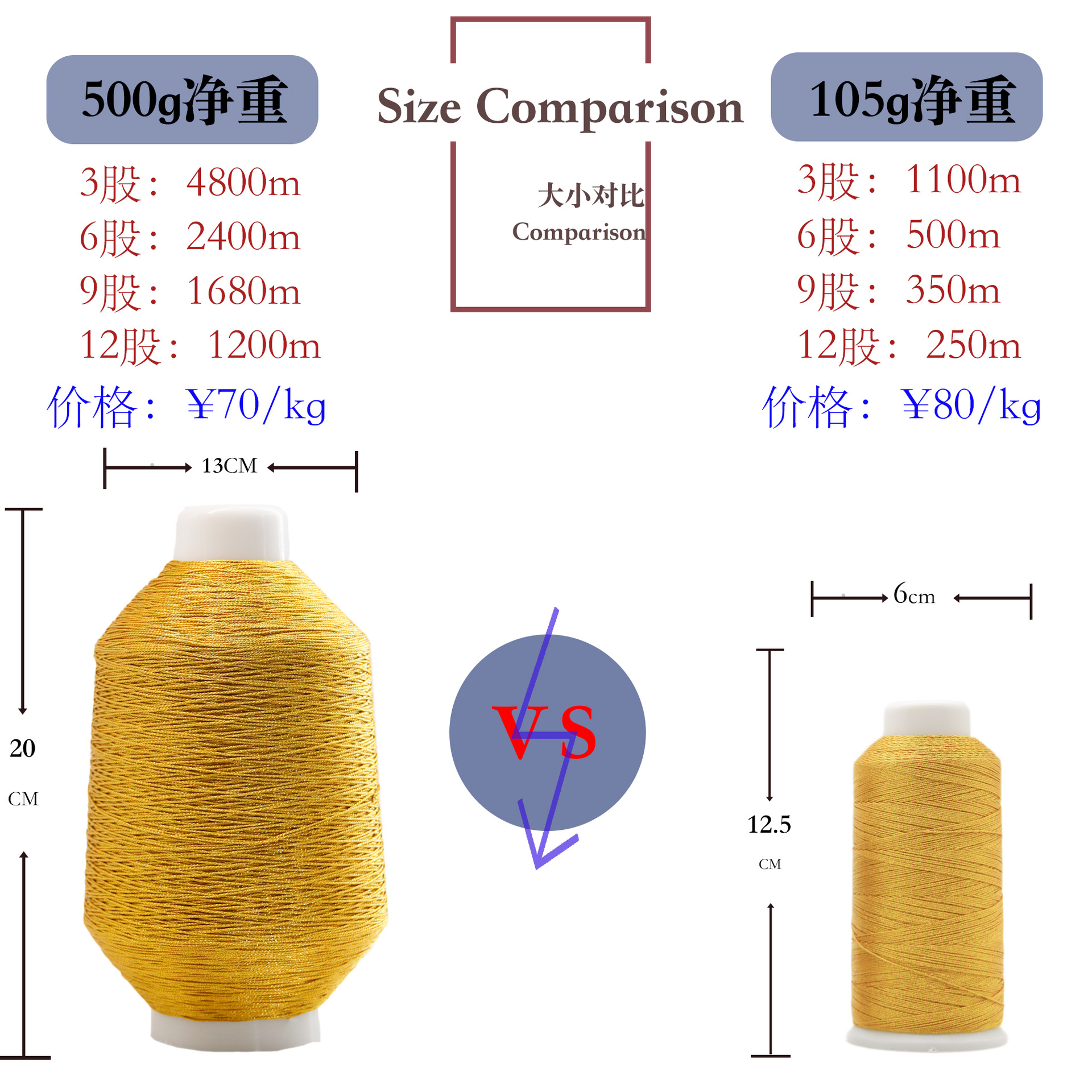 Factory Direct Sales Metallic Yarn 570G Large Volume 12 Shares DIY Knitting Accessories