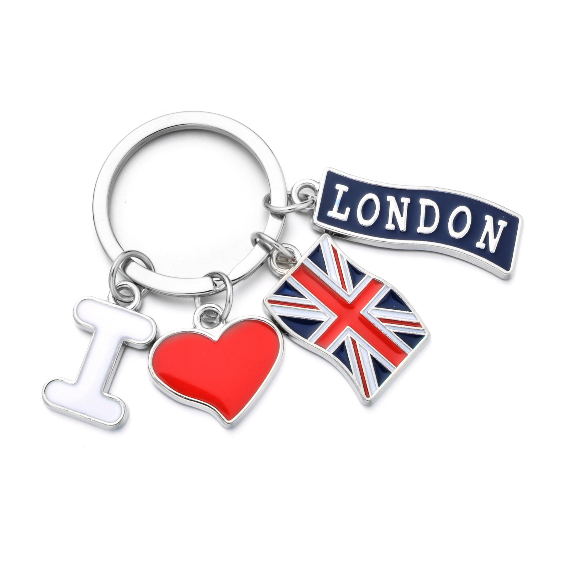 London, Uk Tourist Souvenir Keychain Handbag Pendant Key Chain Key Ring Key Chain Travel Gift