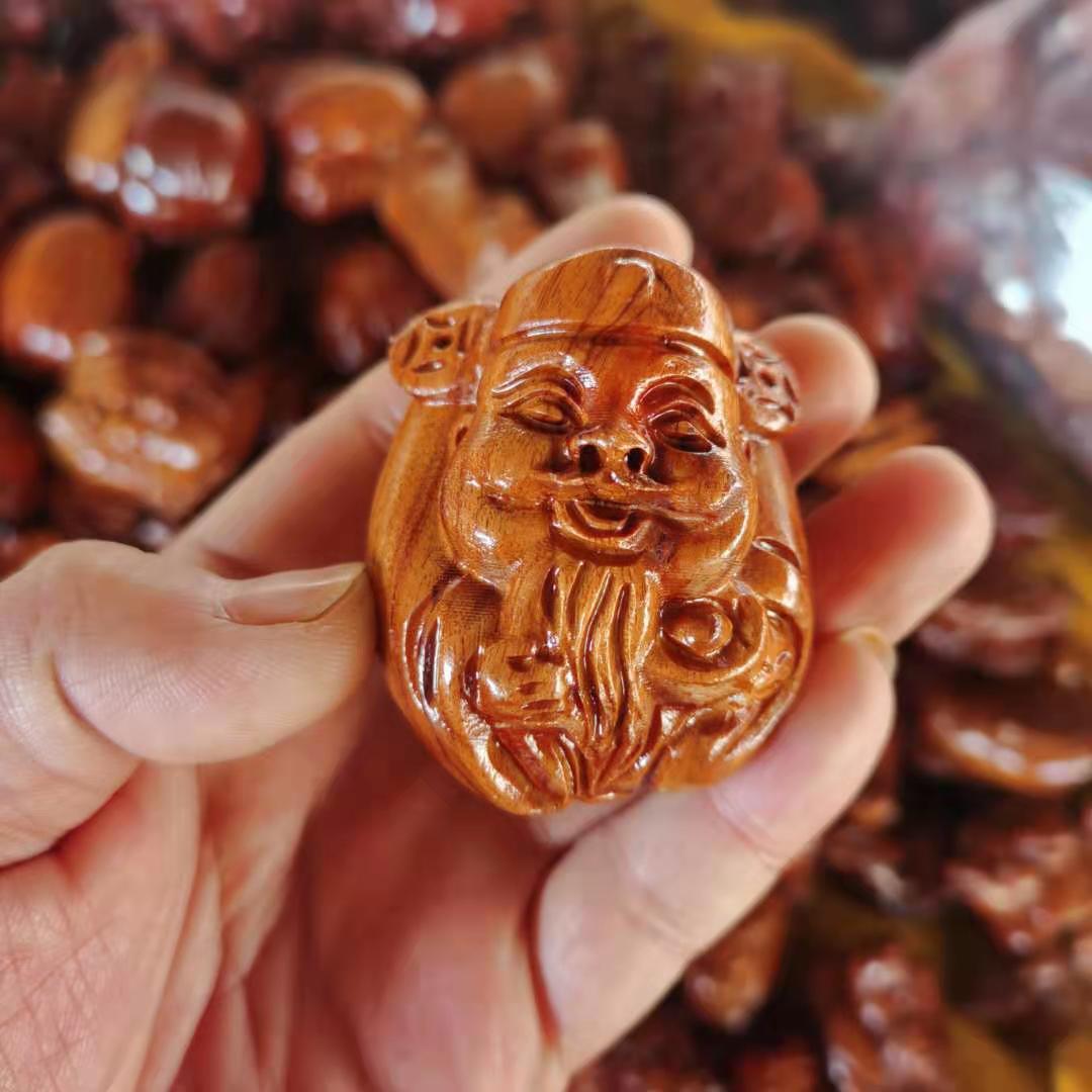 红酸枝丑牛把件老挝花梨木手把件 十二生肖小摆件红木文玩小挂件