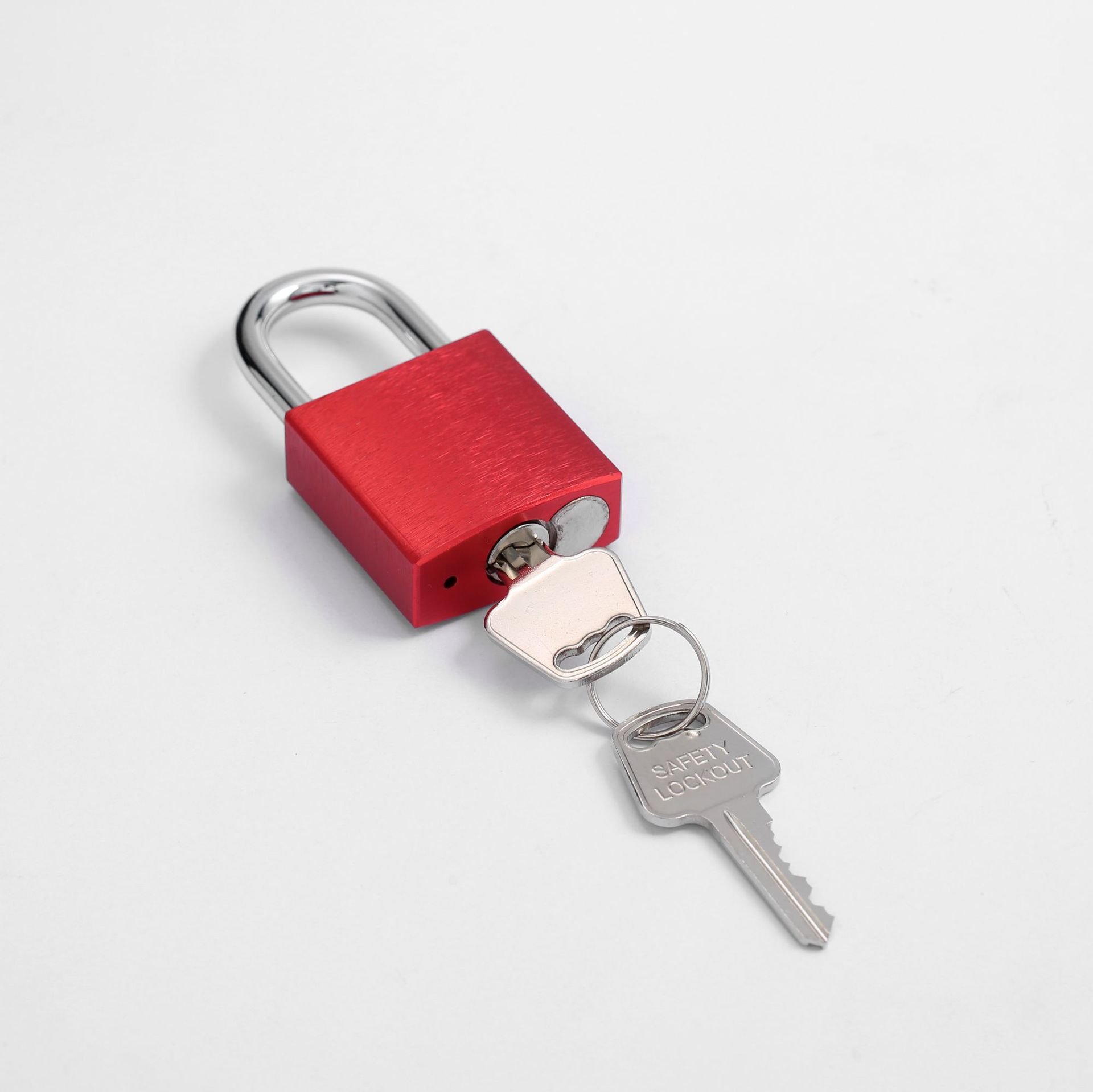 厂家批发安全铝挂锁铜锁芯 子母锁 工业商用 家用 柜锁 电力箱