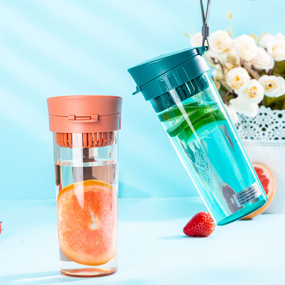 乐扣塑料水杯夏季学生大容量便携运动杯子tritan材质茶杯杯子批发