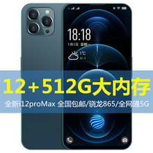 12+512G新款i13Pro6.8寸水滴穿孔大屏全网通5g低价智能手机批代发