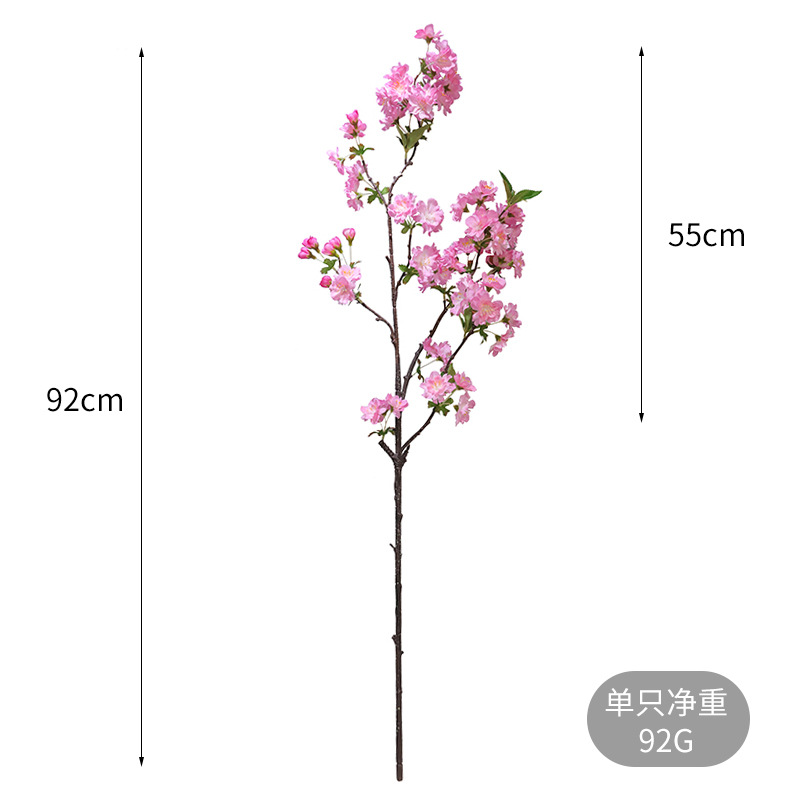 New Chinese Modern Simple Decoration Simulation Encryption Cherry Blossom Studio Photo Props Simulation Floor Romantic Cherry Blossom