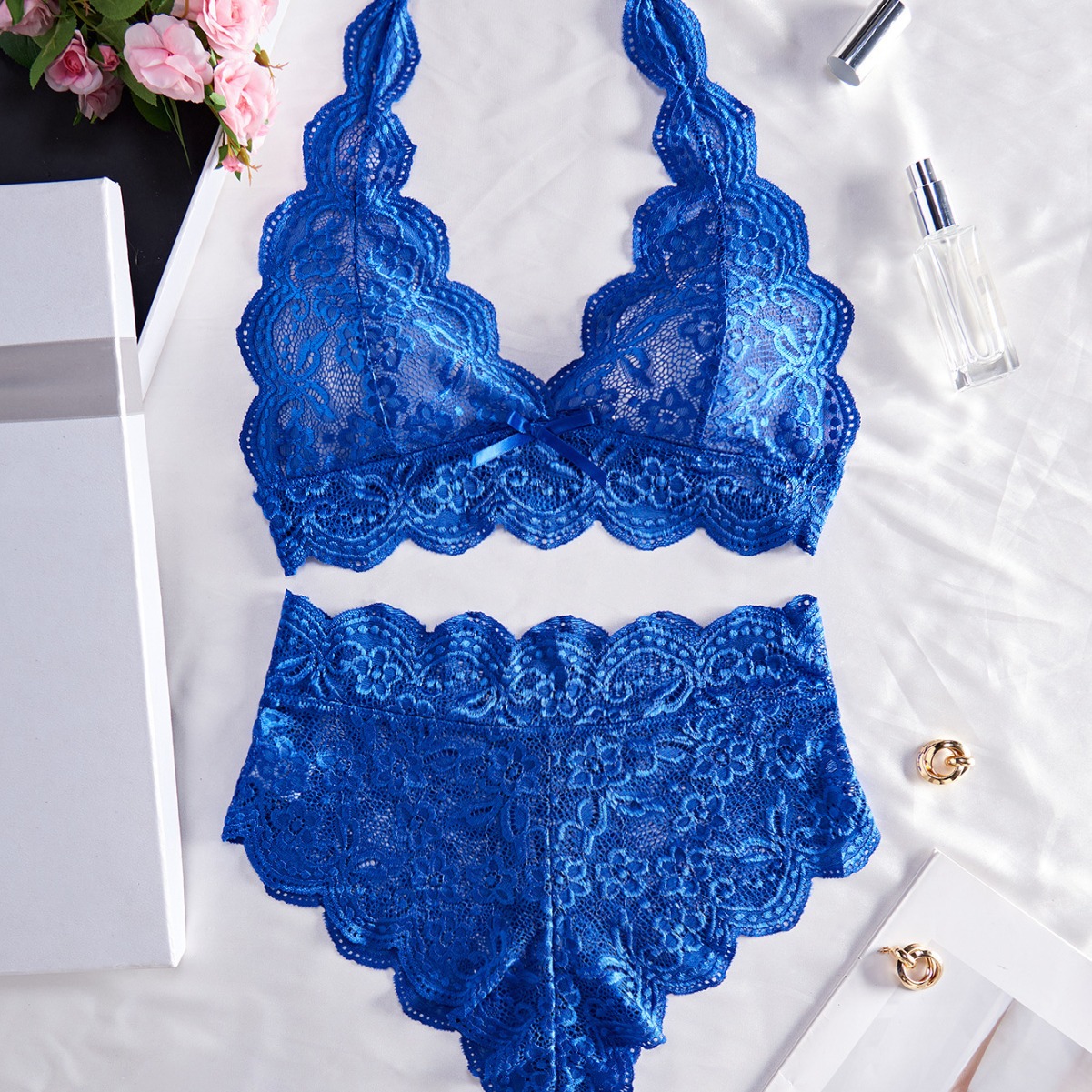 2024爆款plus size情趣内衣套装 超性感蕾丝诱惑透视情趣内衣套装