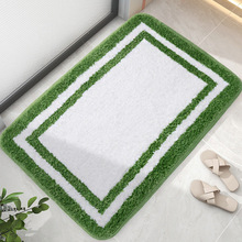 植绒地毯门口垫子家用浴室地垫入户门玄关门垫加厚超细纤维地毯垫