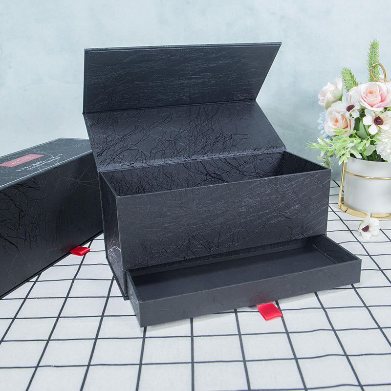 杭州厂家翻盖抽拉式印刷礼盒定制 汽车配件钥匙特种纸包装盒设计