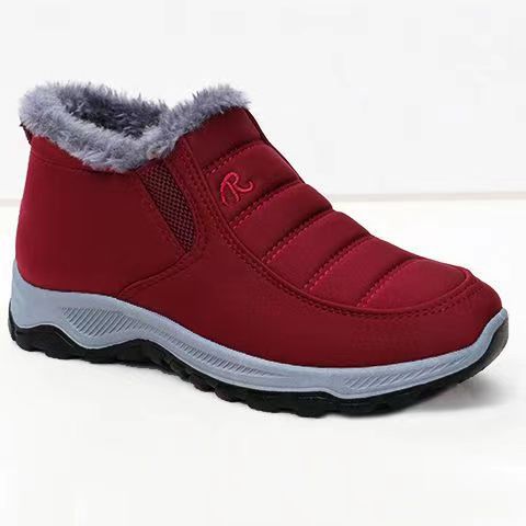 Women's Cotton-Padded Shoes 2023 Winter Men's and Women's Same Style Slip-on plus Velvet Snow Boots Middle-Aged and Elderly Casual Shoes Old Beijing Cloth Shoes