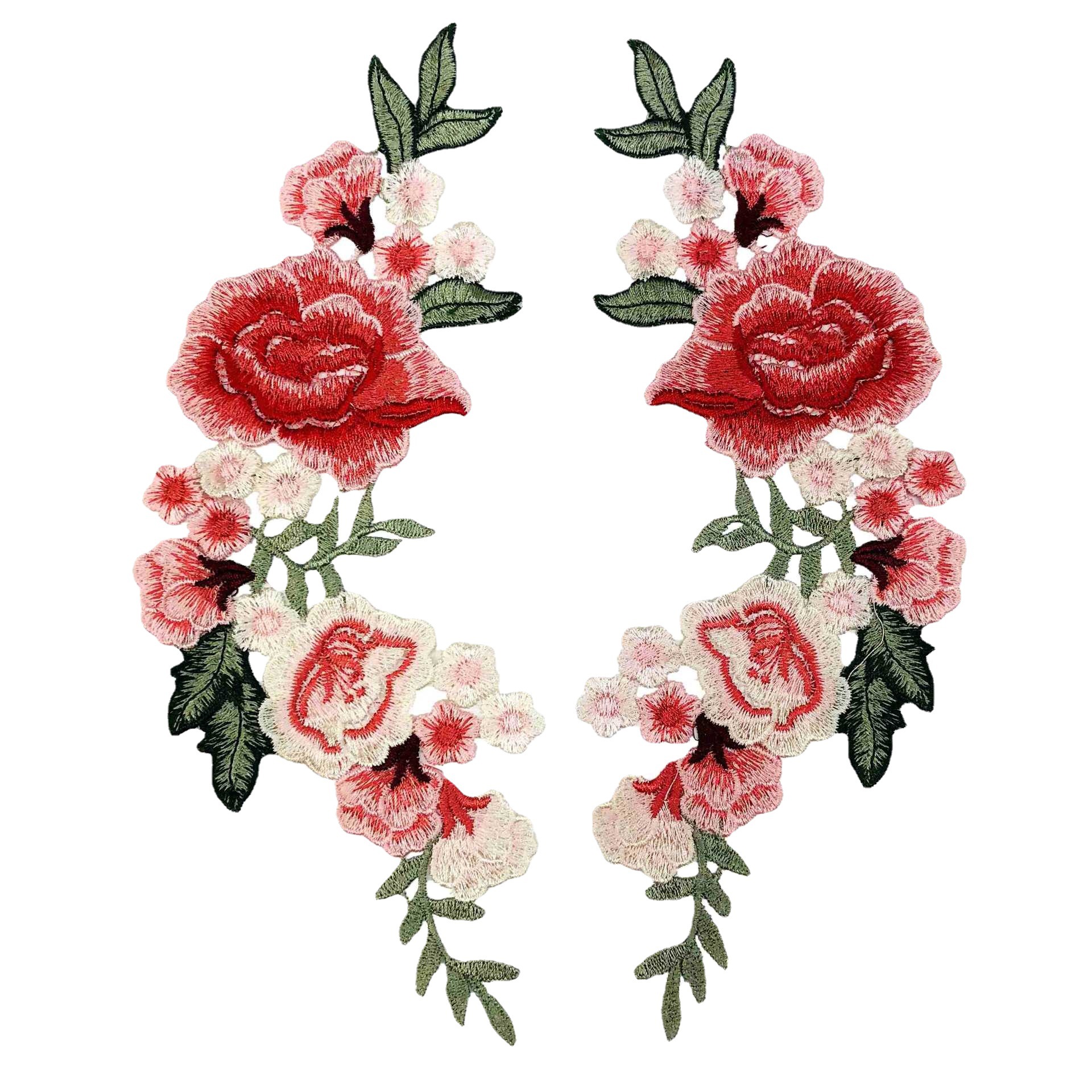 彩色水溶刺绣对花 旗袍服饰补丁辅料 布贴diy婚纱设计量大价优