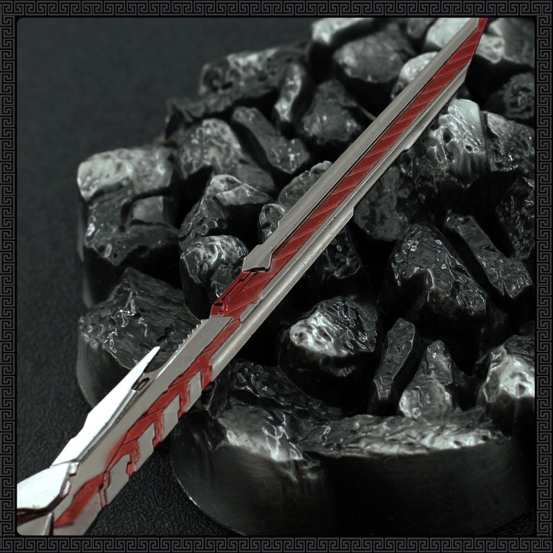 吞噬星空周边 罗峰九系战刀 合金武器摆件兵器收藏学生玩具22cm