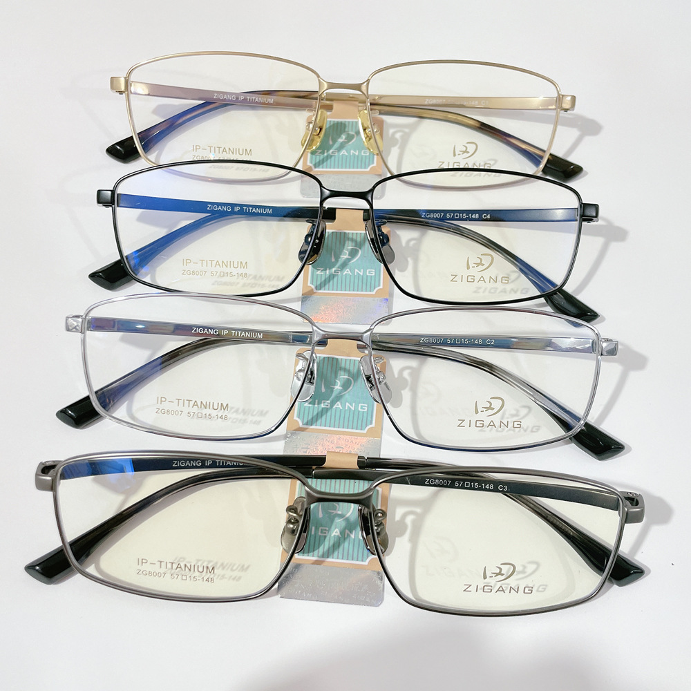 深圳高品牌男士商务纯钛眼镜架超轻简约复古近视眼镜框女远近两用