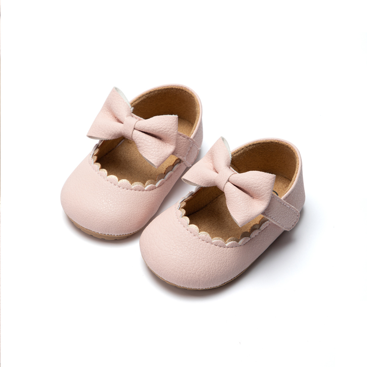 Foreign Trade Popular Baby Shoes Bow Princess Shoes Rubber Sole Non-Slip Baby Shoes Toddler Shoes Children's Shoes Baby Shoes