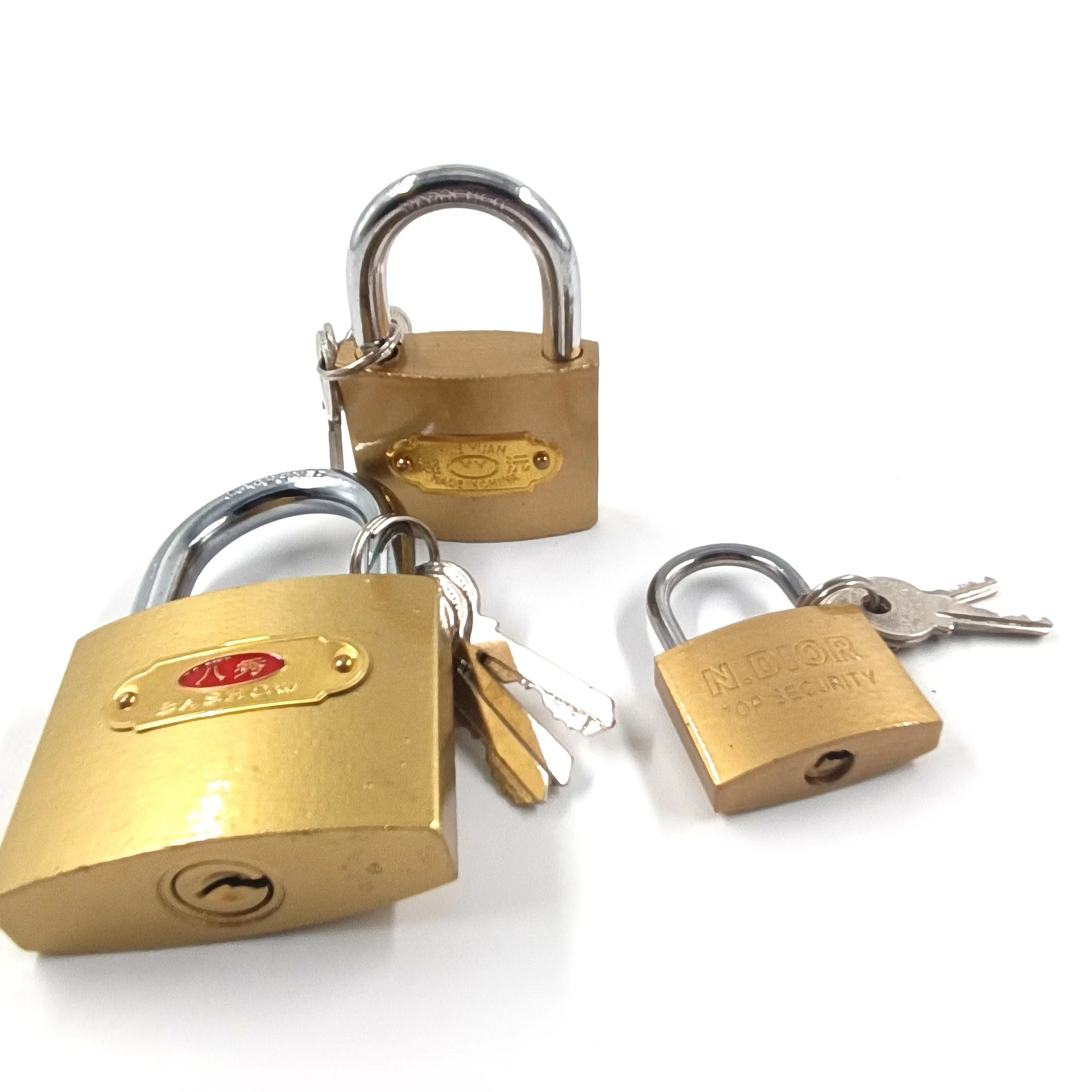 Wholesale Imitation Lock Head Small Watch 10 Yuan 5 Yuan Lock Shop Padlock Specification Household Copper Multi-Box Padlock