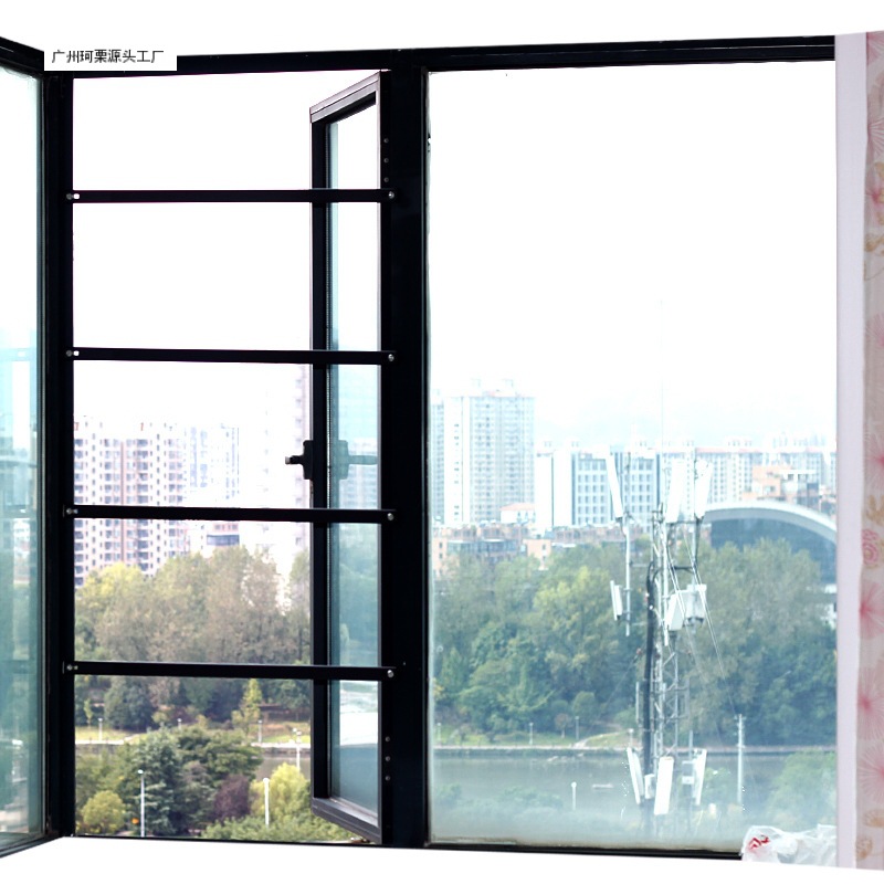 窗户防护栏栏杆隐形阳台平开免打孔室内儿童家用自装防盗窗网