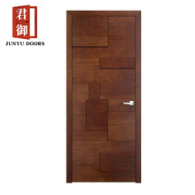 胡桃天然木皮门HDF MDF veneer door烤漆门国外款出口贸易工程门