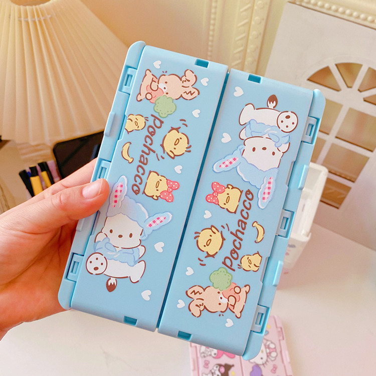 Cartoon Pacha Dog Desktop Storage Box Girl Heart Skin Care Products Foldable Mini Finishing Box Clow M Sundries Basket