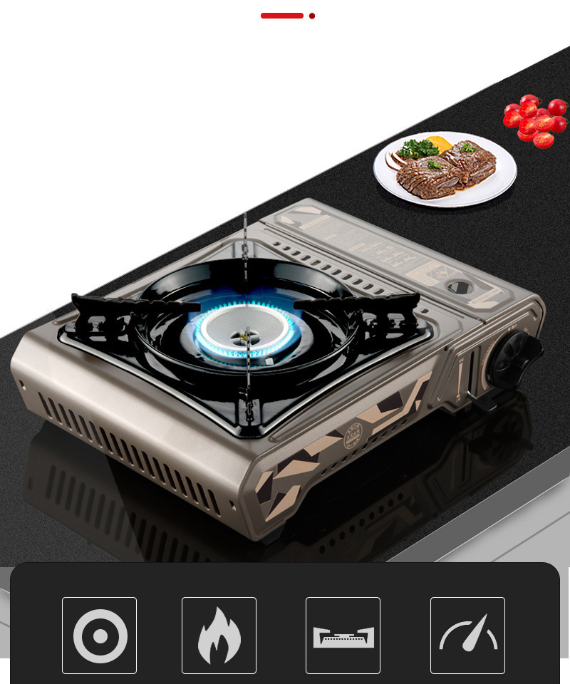 脉鲜卡式炉户外4.5kw卡式炉便携式野外火锅烧烤炉具大火力燃气灶