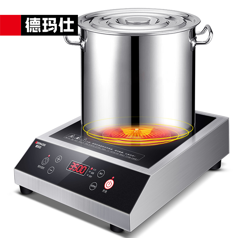 德玛仕3500w商业电磁炉 饭店爆炒电磁灶 台式平底炒菜炉 tt-3500b