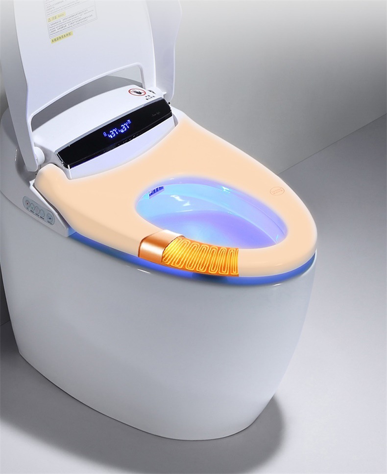 智能马桶家用全自动一体式防臭电动冲洗烘干即热式坐便器生产厂家