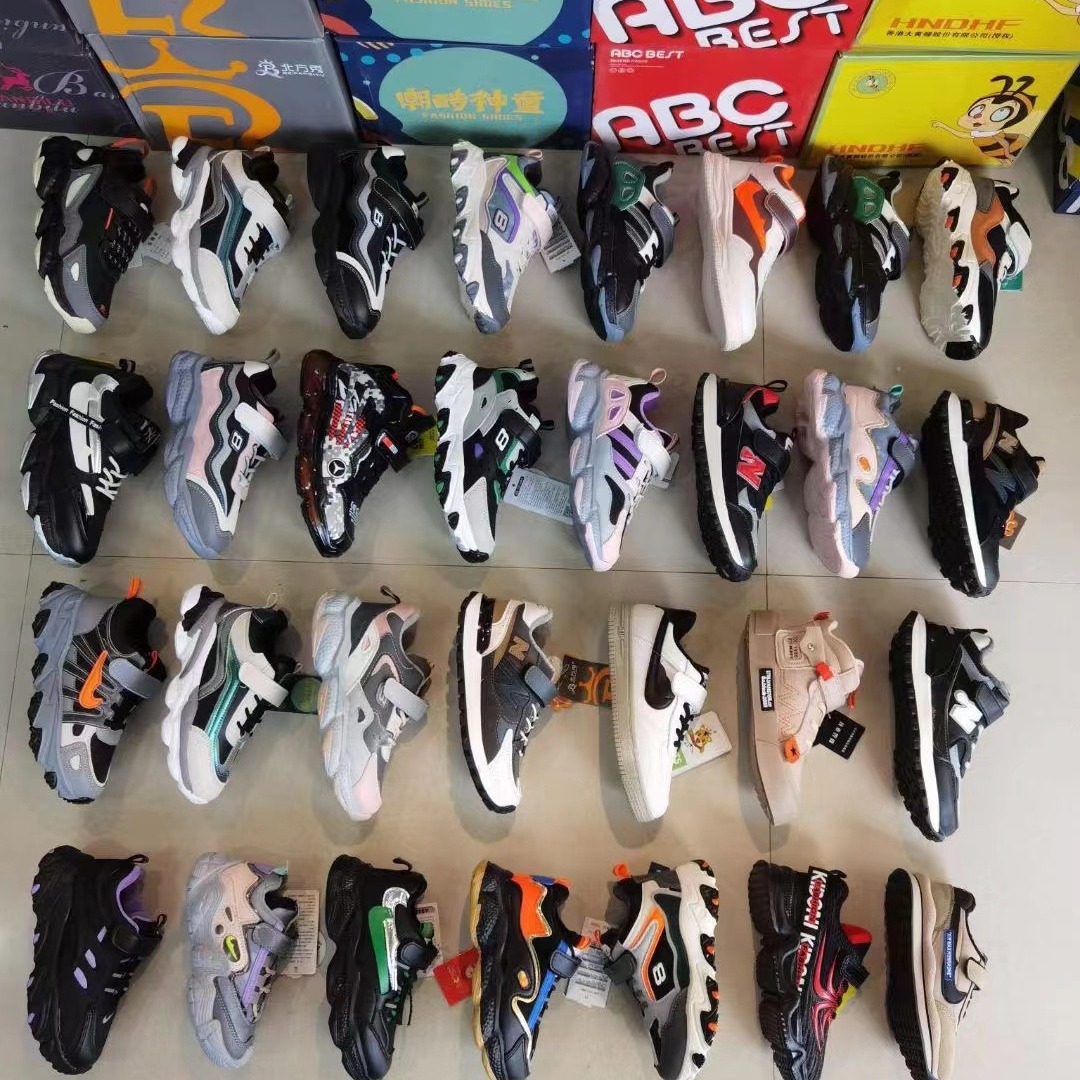 品牌运动童鞋大棉专柜折扣清仓尾货秋冬儿童休闲鞋保暖大棉运动鞋