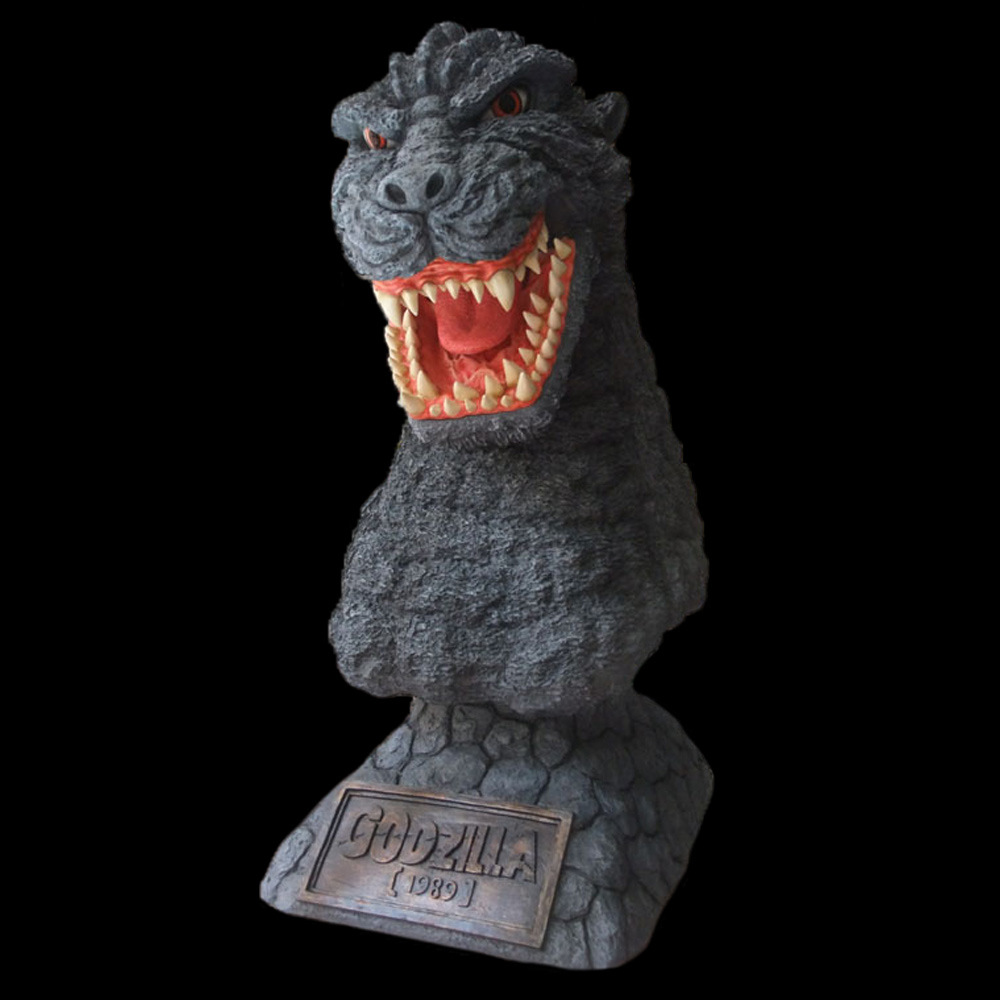 玩美工作室 1989哥斯拉头像godzilla gk手办 模型雕像-阿里巴巴