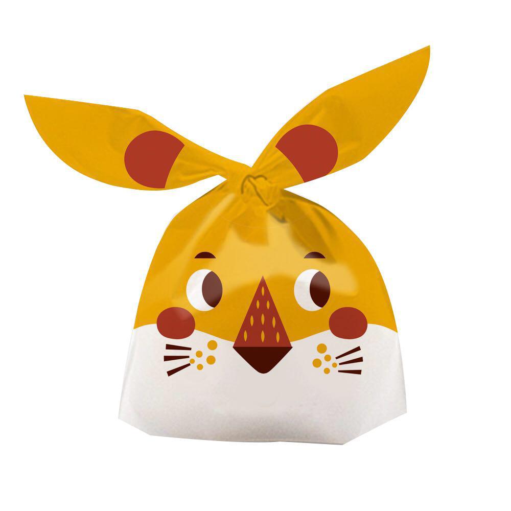 Long Ears Adorable Rabbit Korean Style Baking Biscuits Packing Bag 13.5 * 22cm about 50/Piece