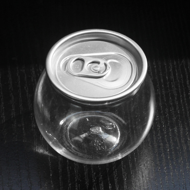 200ml球型塑料瓶pet透明易拉罐瓶子球形瓶迷你饮料瓶果汁奶茶瓶子