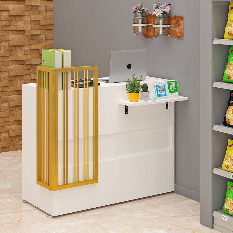 收银台超市店铺小型吧台柜台简约现代服装店便利店北欧风格柜台