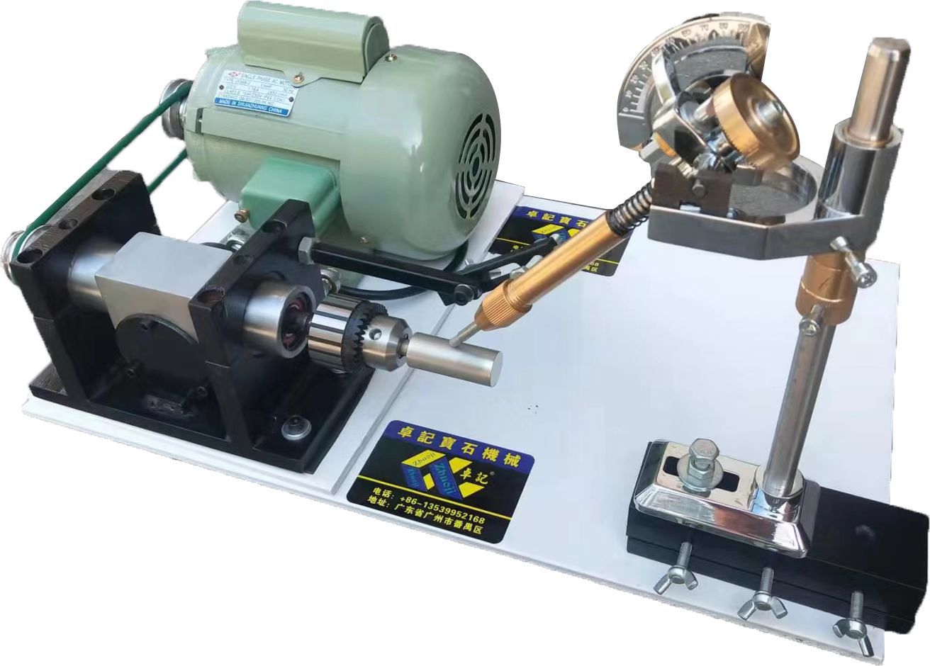 水晶钻石面蛋形素面戒指面切割面刻面角度研磨抛光机凹面千禧机