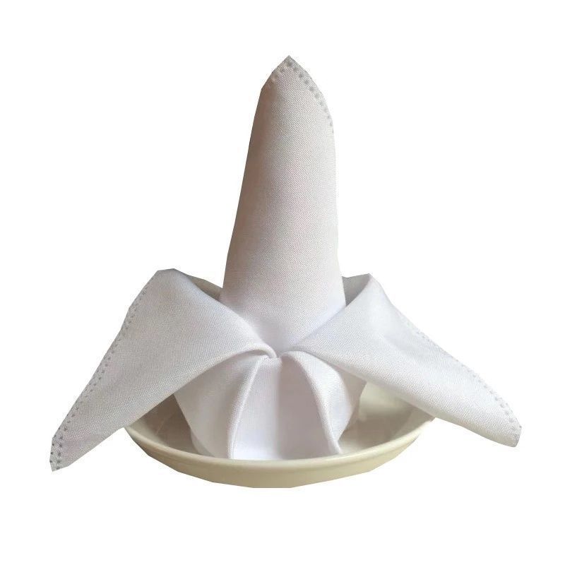 Napkin Cloth Napkin Solid Color Wholesale Hotel Restaurant Western Restaurant Cafe Dining-Table Cover Folding Flower Bonpoint Wiping Towel